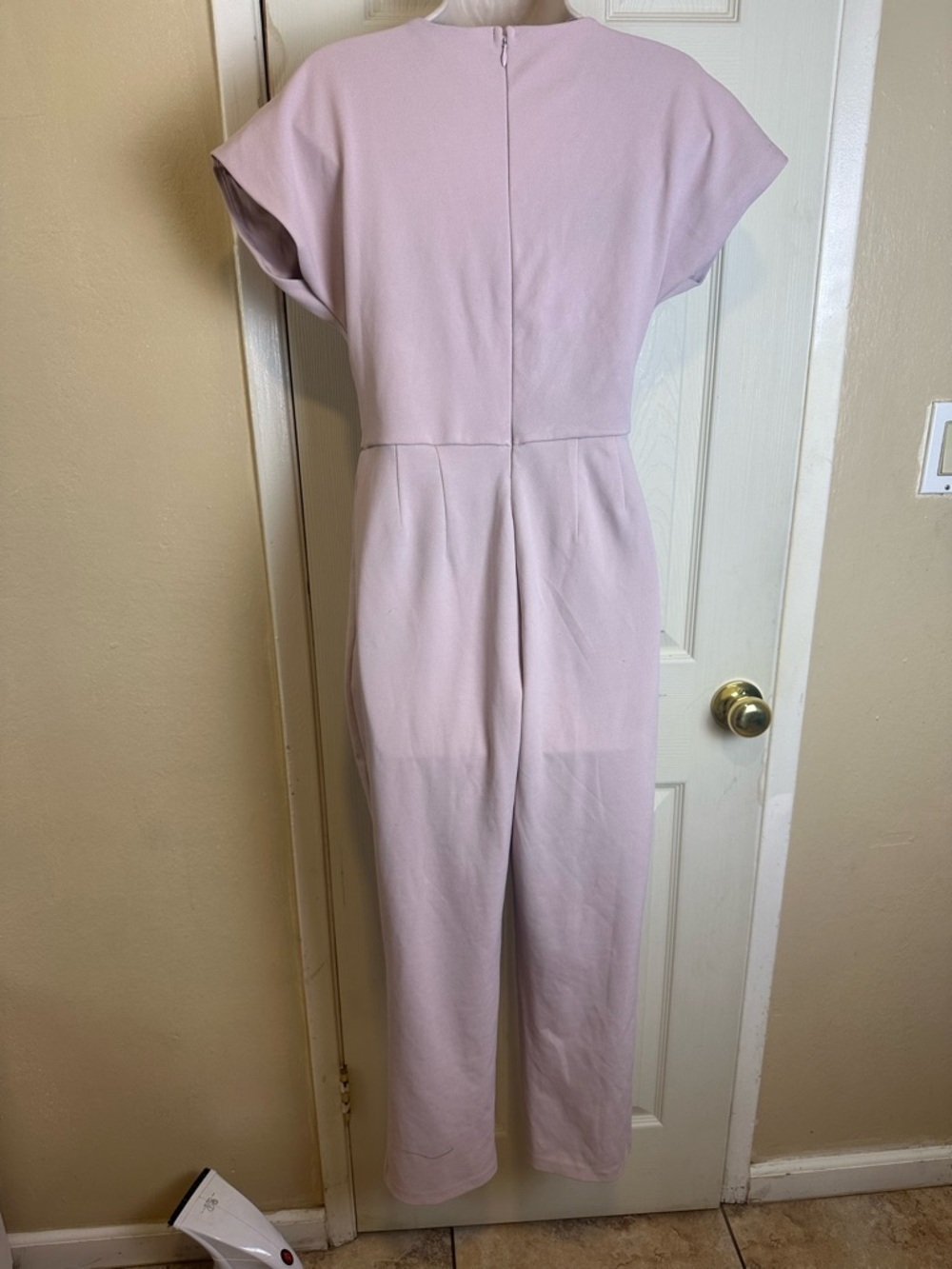 Express Lavender Wrap Jumpsuit with Side Ring Detail - Picture 2 of 3